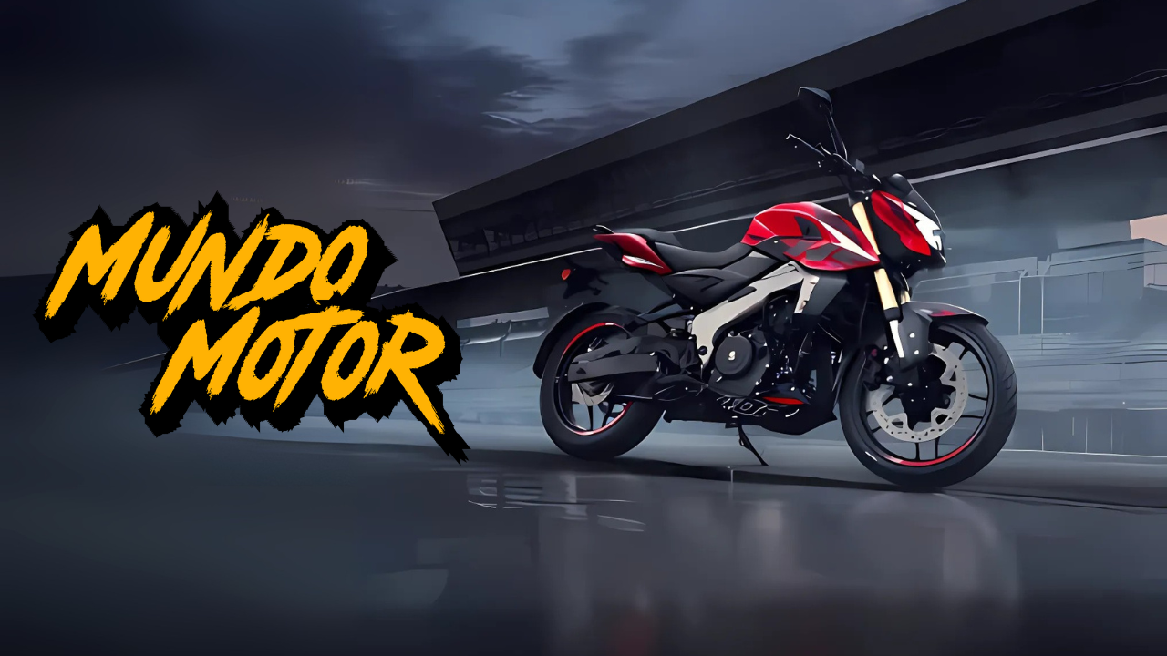 Bajaj Pulsar NS400Z 2026 roja en render oficial mejorado con logo Mundo Motor