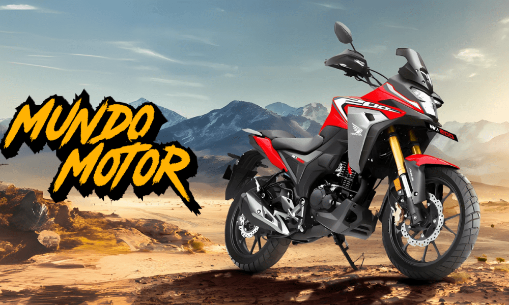 Honda NX200 en India, posible NX190 2.0 para Colombia. Foto adaptada para Mundo Motor