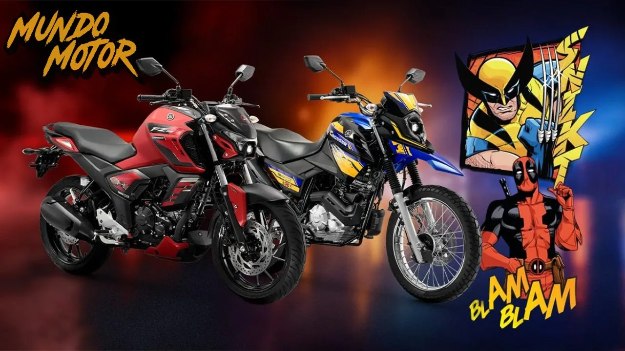 Yamaha y Marvel presentan la Fazer FZ15 Deadpool y la Crosser Z Wolverine